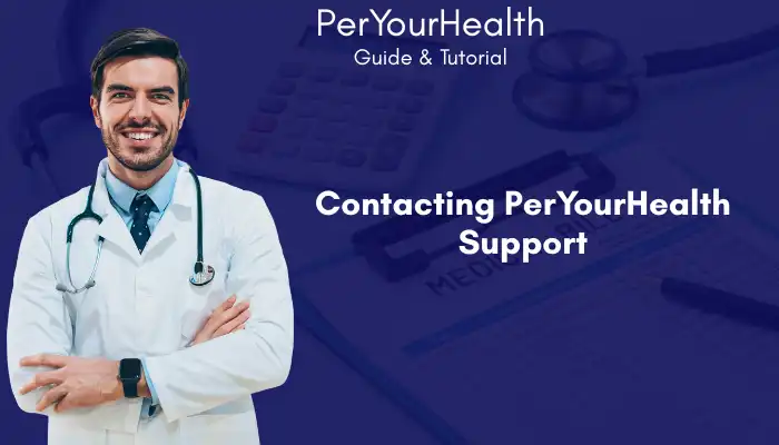 Contacting PerYourHealth Support Contacting PerYourHealth Support